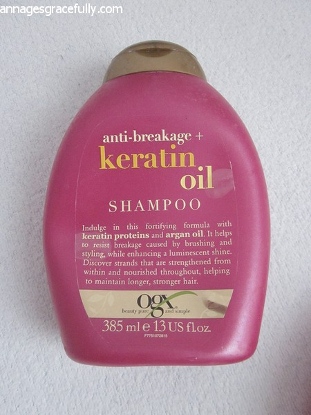 OGX Keratin Oil shampoo