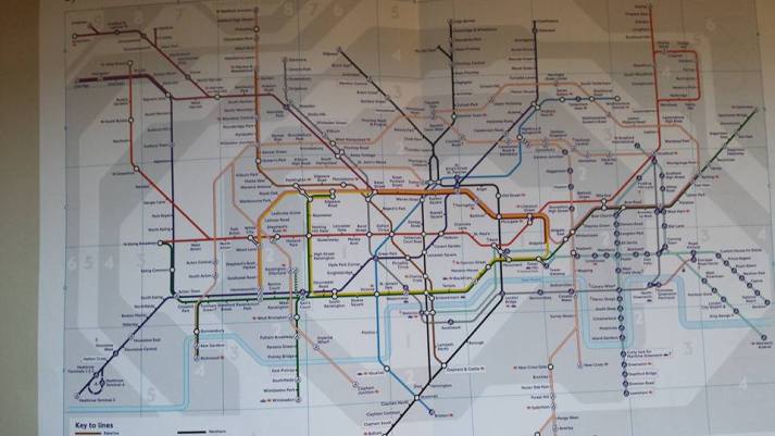 Metrokaart Londen