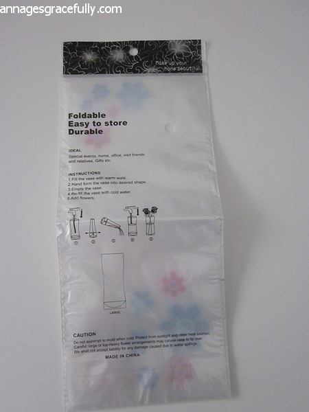 Opvouwbare bloemenvaas