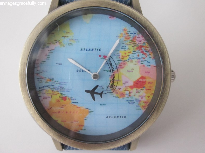 wereldkaart horloge