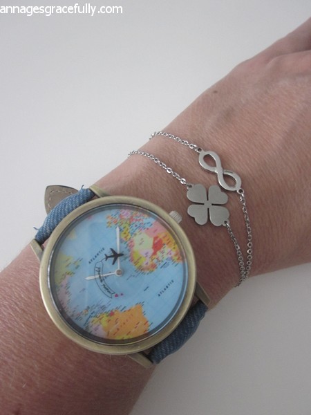 wereldkaart horloge