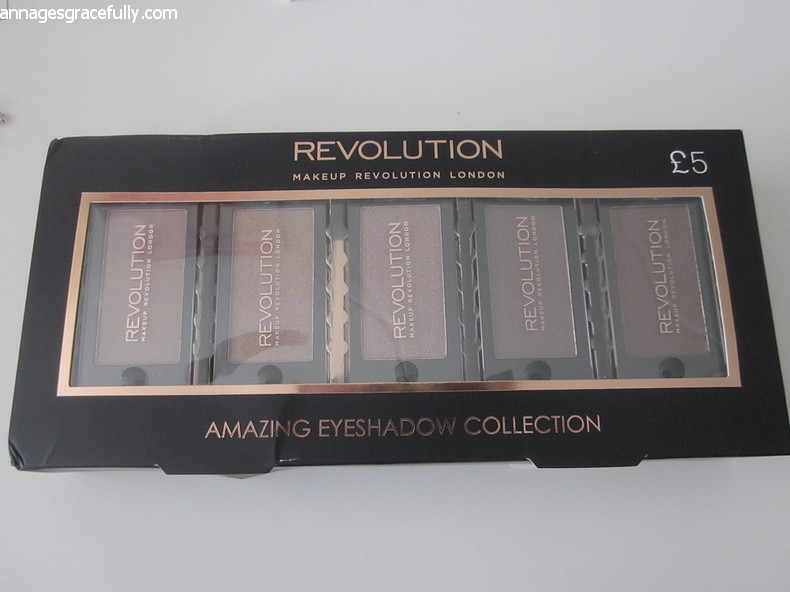 Revolution Cappuccino eyeshadow collection