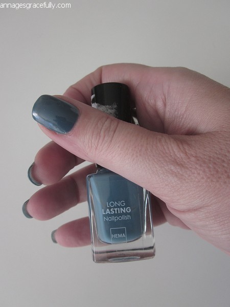Hema midnight grey nagellak