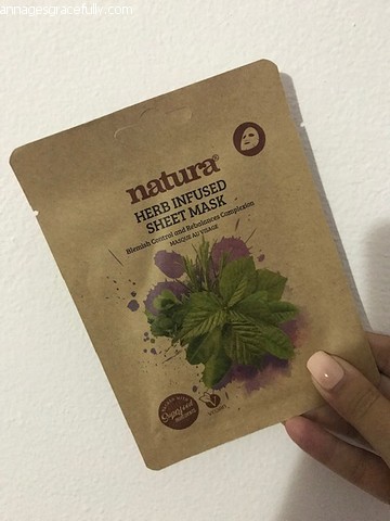 Natura herb infused sheet mask