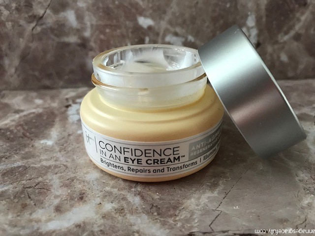 Confidence in an eye cream